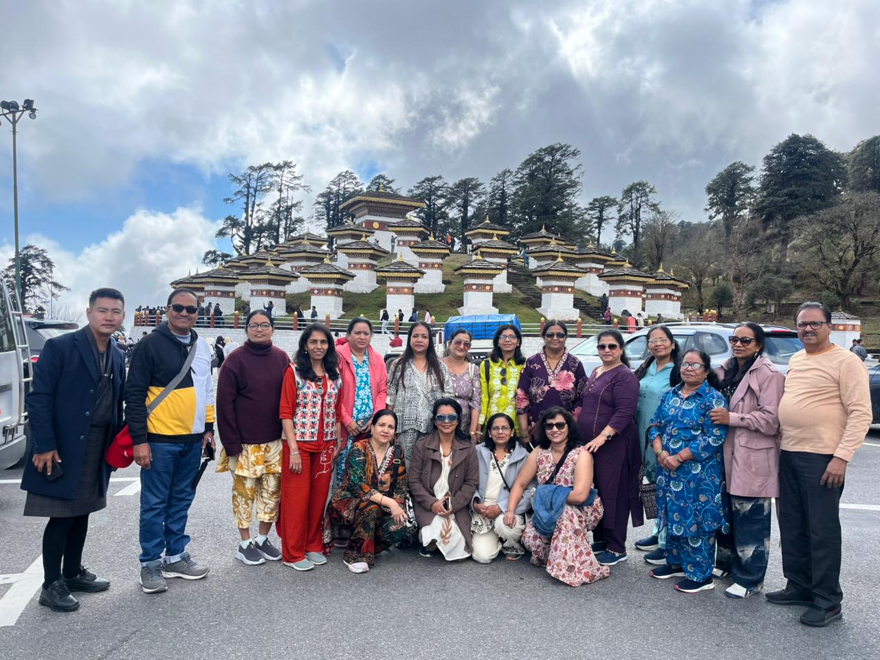 Happy Travelers with Tirtha yatri